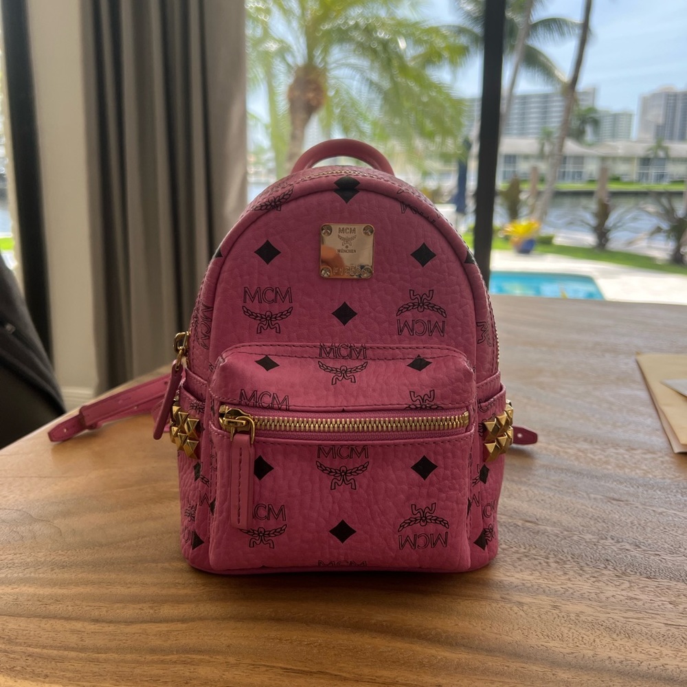 MCM Mini Backpack with verification card